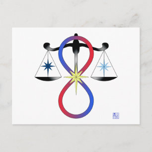 Religiösa Unity Gud Symbol Pagan Spirituality Vykort