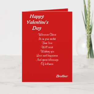 Religiösa valentins dagbror helgkort
