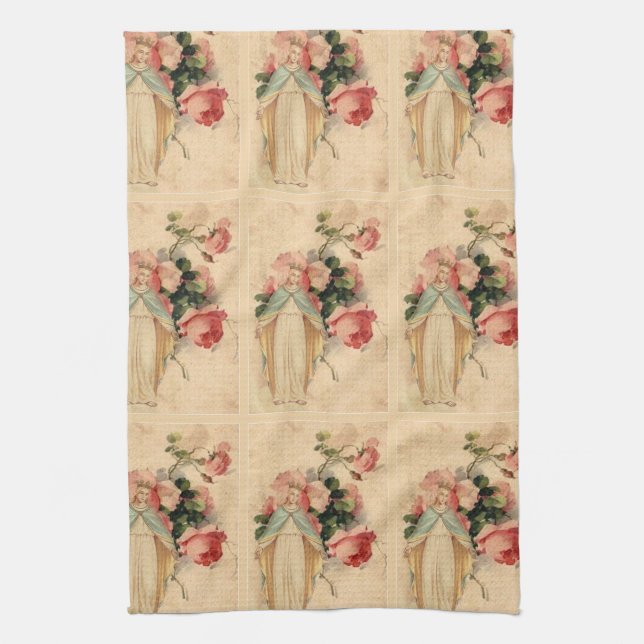 Religiösa välsignade jungfruliga morMary ro Kökshandduk (Vertikal)