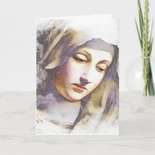 Religiösa Vänskap Prayer Virgin Mary Vintage Kort