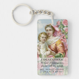 Religiösa Vintage Virgin Mary och Jesus Rosor 
