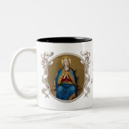 Religiösa Virgin Mary Catholik Regina Coeli Två-Tonad Mugg
