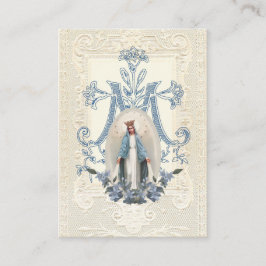 Religiösa Virgin Mary Funeral Prayer Placeringskort