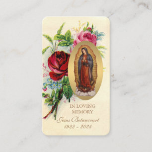 Religiösa Virgin Mary Guadalupe katolsk begraver Tilläggskort