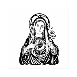 Religiösa Virgin Mary Immaculate Heart Stämpel