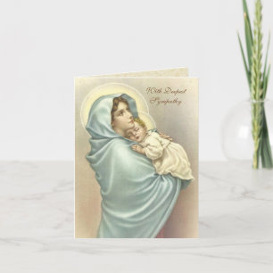 Religiösa Virgin Mary Jesus katolska symatiskort Kort