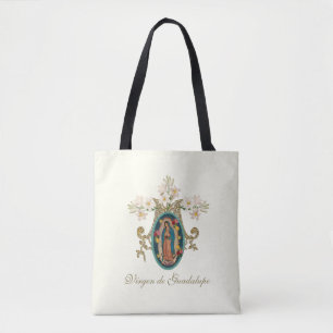 Religiösa Virgin Mary Marian Kor Guadalupe Tygkasse