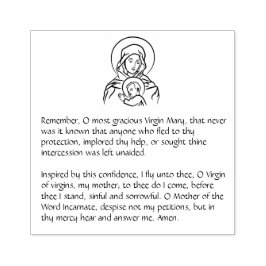 Religiösa Virgin Mary Memorare katolsk Prayer Stämpel