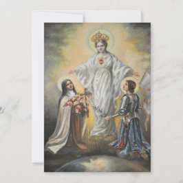 Religiösa Virgin Mary St. Therese Joan of Arc Kort