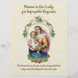 Religiösa Virgin Mary Vintage Catholik Prayer