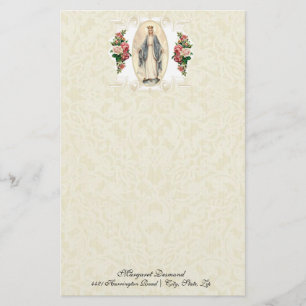 Religiösa Virgin Mary Vintage Catholique Ro