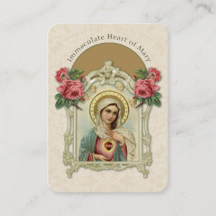 Religiösa Virgin Mary Vintage Ro Prayer Visitkort