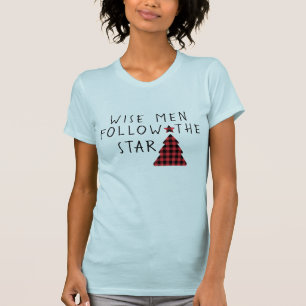 Religiösa Wise Manar Julgran Star Womens T Shirt