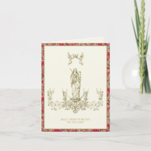 Religiösan Catholique Blsed Virgin Mary Änglar Kort