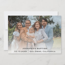 Religiösan Christian Baptism Tack Kort