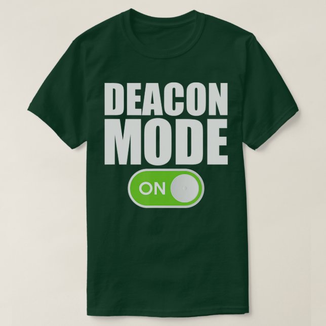 Religiösan Deacon Mode Christian Minister Catholic T Shirt (Design framsida)
