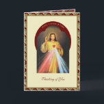 Religiösan Divine Mercy Helig Heart Scripture Kort<br><div class="desc">Med en vacker religiösa vintage bild av Jesus Helig hjärta,  gudomlig barmhärtighet med skrik inuti. Alla texter och typsnitt kan ändras.</div>