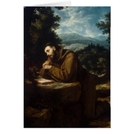 Religiösan för den helige Francis of Assisi Peace  Hälsningskort