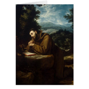 Religiösan för den helige Francis of Assisi Peace Hälsningskort