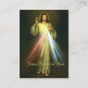Religiösan Jesus Chaplet Prayer Visitkort