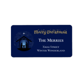 Religiösan jultomativitetscen adressetikett