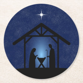 Religiösan jultomativitetscen underlägg papper rund