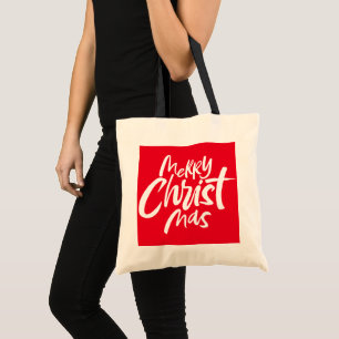 Religiösan Merry Christian Juli Lettering Tygkasse