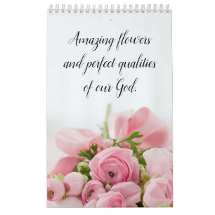 Religiösan Modern Cute Photography Flowers Kalender