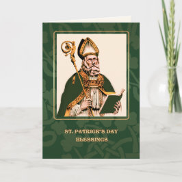 Religiösan Saint patrick's day Blessings Kort