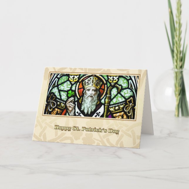 Religiösan Saint patrick's day Blessings Kort (Framsida)