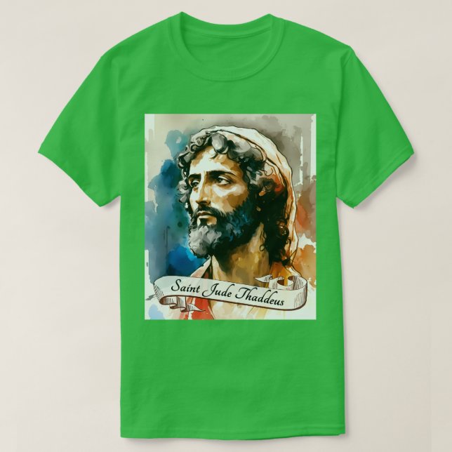 Religiösan Saints i den katolska kyrkan St Jude Th T Shirt (Design framsida)