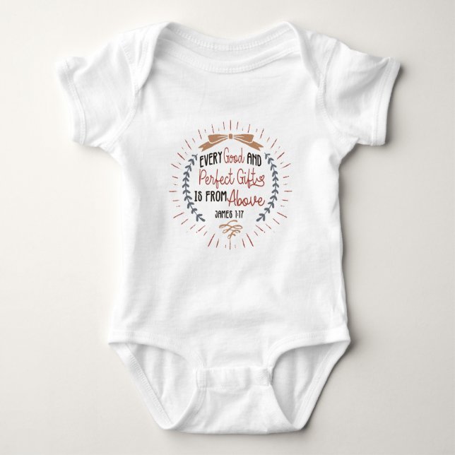 Religiösans babyskor | Bibelcitat T Shirt (Framsida)