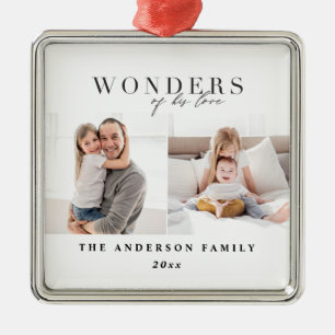 Religiösans julafton i kärlek julgransprydnad metall