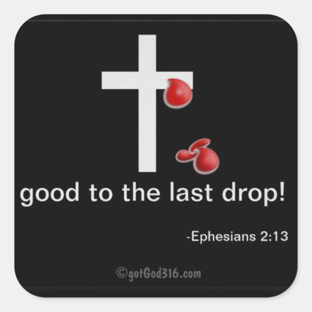 Religiösans offerter fyrkantigt klistermärke (Framsida)