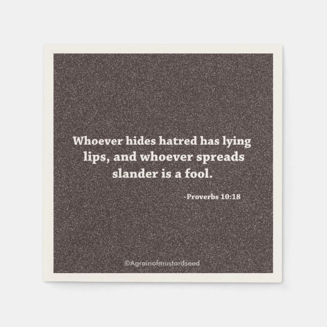 Religiösans offerter pappersservett (Framsidan)