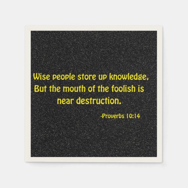 Religiösans offerter pappersservett (Framsidan)