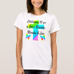 RELIGIÖSANS PERSONLIG 80TH BIRTHDAY DESIGN T SHIRT<br><div class="desc">Jesus kärlek är en speciellare 80-årig kvinna som är en inspiration för alla. Njut av den här vackra och charmerande regnbågskonstruktionen kor och fjärilen 80 år på Tees, Apparel, Tote bags, Juvelry, Wall Art och exceptionella gåvor. Din tro fylld till 80 år gammal kommer att värna om denna unika och...</div>