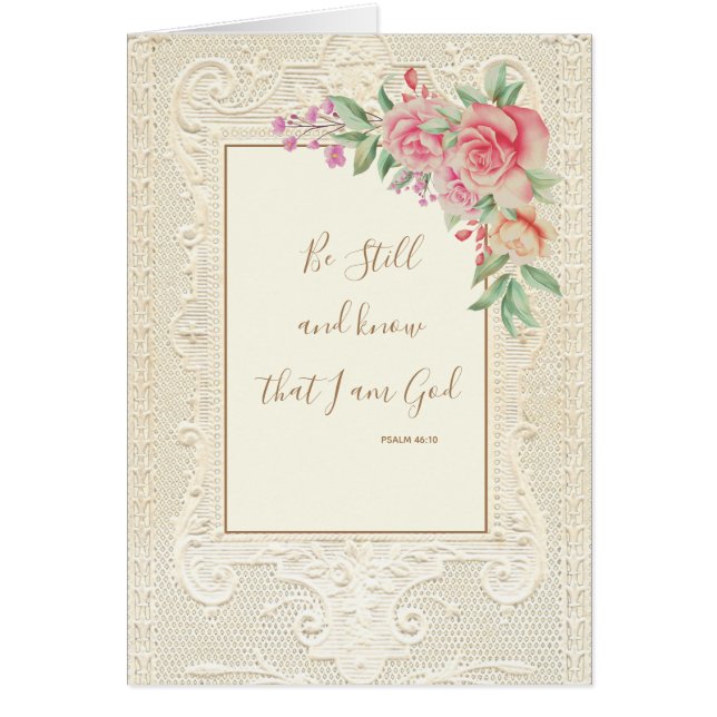 Religiösans skriptform är stilla och känner till P Hälsningskort (Framsidan)