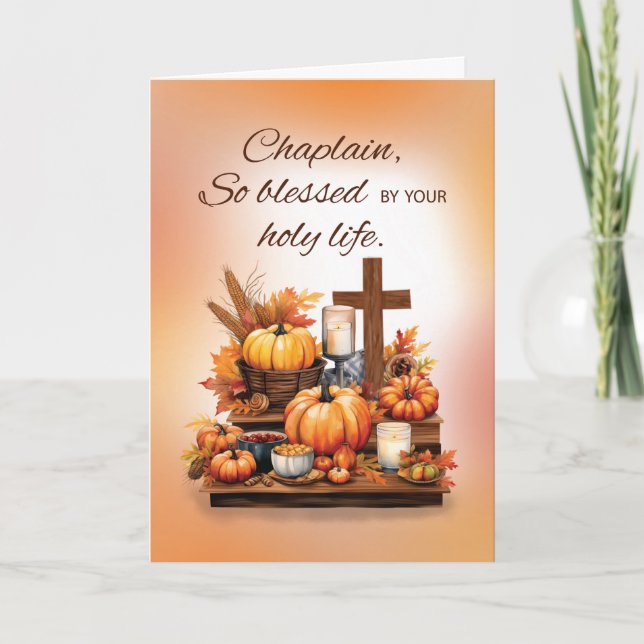 Religiösans Thanksgiving med Kor Kort (Framsida)