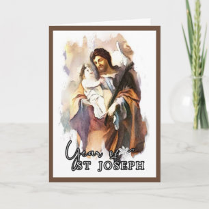 Religiöst år av St. Josephs barn Jesus katolska Kort
