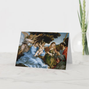 Religiöst konsthälsningkort kort