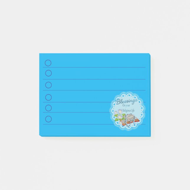 Religiöst liv Välsignelse  Post-it Block (Framsida)