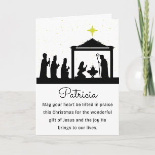 Religiöst Med Namn God Jul Helgkort