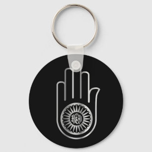 Religiöst symbol av Jainism Nyckelring