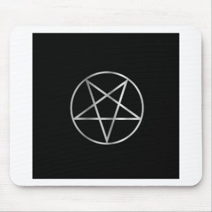 Religiöst symbol för pentacle av satanism musmatta
