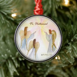 Religious Angels Personalized Julgransprydnad Metall
