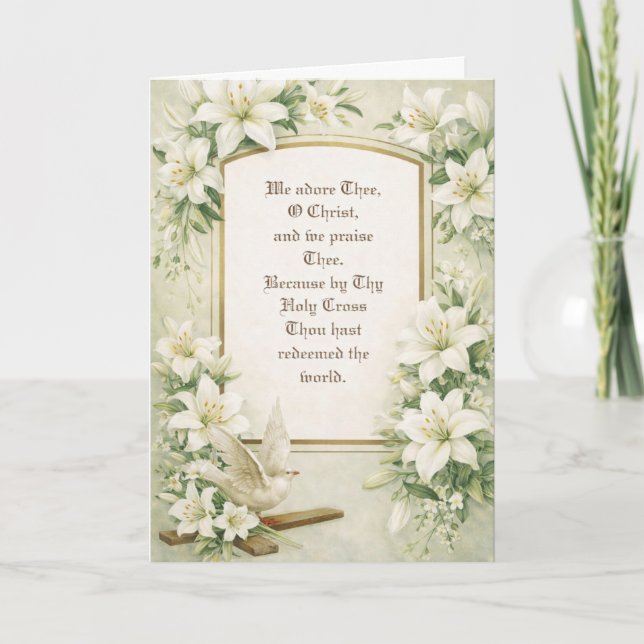 Religious Catholic Easter Jesus Resurrection Mary Helgkort (Framsida)