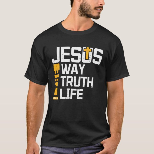 Religious Christian Bible Quotes Biblical Gospel T Shirt (Framsida)
