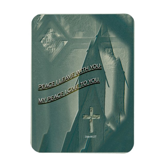 Religious Christian faith Peace I Leave with You  Magnet (Vertikal)