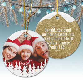 Religious Christian Scripture Divine Passage ⛪️ 🎄 Julgransprydnad Keramik